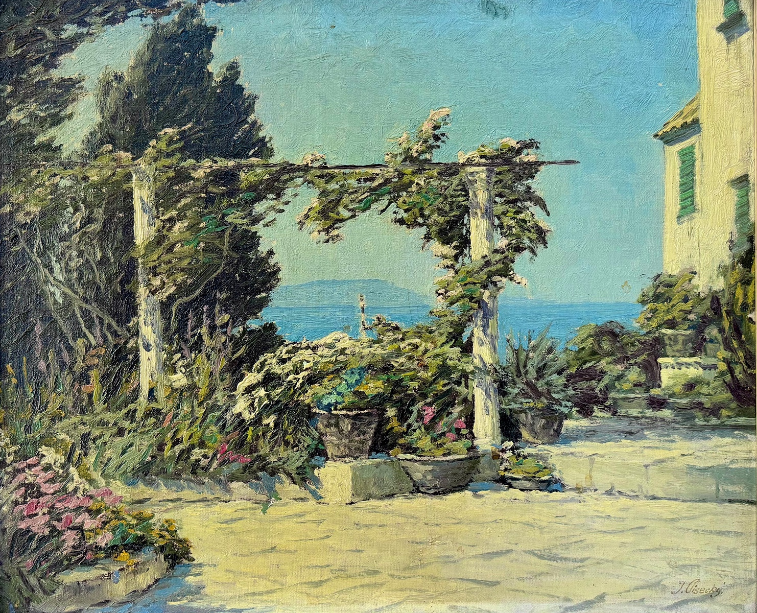 Josef Písecký (1878 - 1954) - Dvoreček v Milnu