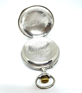 Stříbrné kapesní hodinky Régulateur – Remontoir, Ligne Droite, 243,70 g