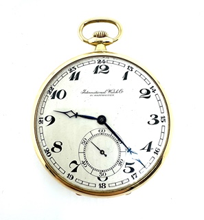 International Watch Co. Schaffhausen (IWC) – zlaté kapesní hodinky 14k