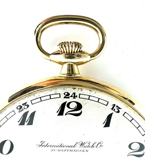 International Watch Co. Schaffhausen (IWC) – zlaté kapesní hodinky 14k