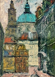 František Max (1895 – 1969) - Chrám sv. Mikuláše v Praze