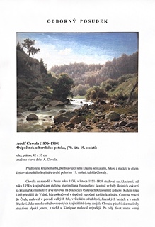 Adolf Chwala (1836 - 1900) - Odpočinek u horského potoka