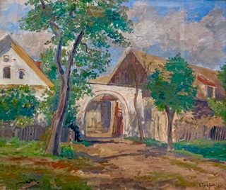 Vlastimil Rada (1895 - 1962) - Stavení u potoka