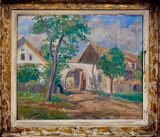 Vlastimil Rada (1895 - 1962) - Stavení u potoka
