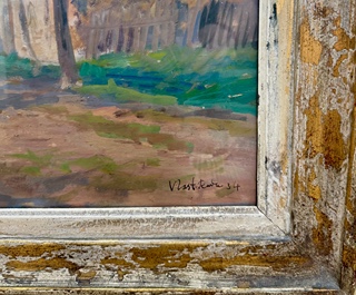 Vlastimil Rada (1895 - 1962) - Stavení u potoka