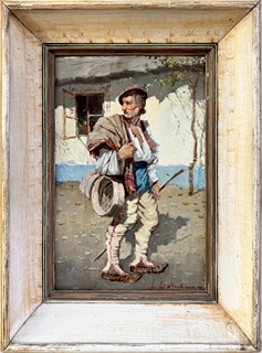 Josef Jiří Kamenický (1910 - 1981) - Pastevec v kroji