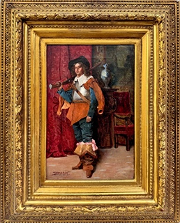Václav Brožík (1851 - 1901) - Šarmantní důstojník z doby třicetileté války 1895