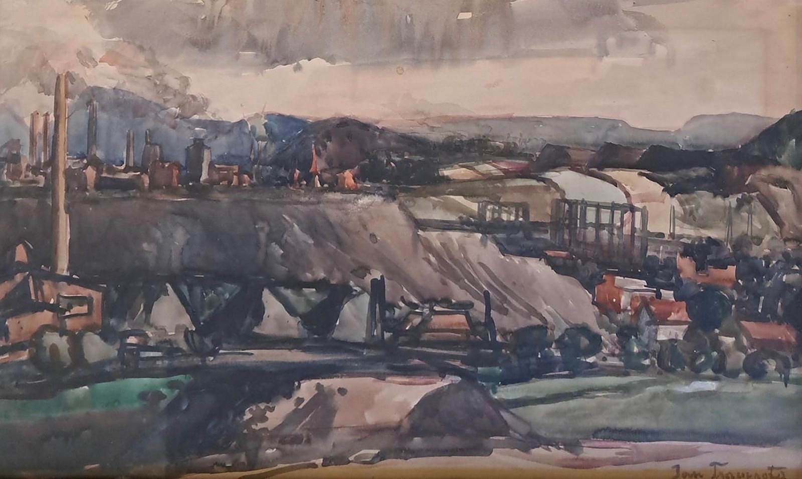 Jan Trampota (1889 - 1942) - Krajina s komíny