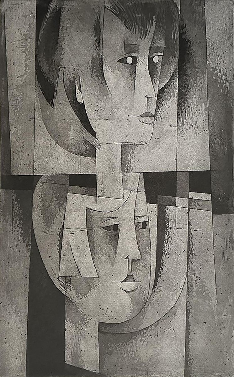 Václav Pokorný (1914 - 2005) - Dvě ženy
