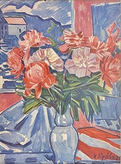 Václav Špála (1885 - 1946) - Kytice pivoněk