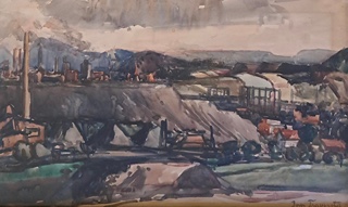 Jan Trampota (1889 - 1942) - Krajina s komíny 