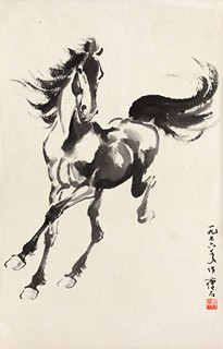 A galloping horse 