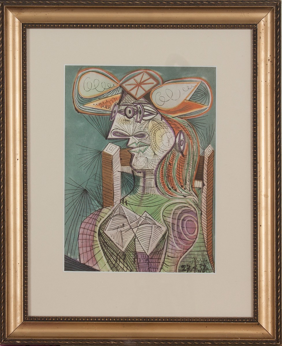 Pablo Picasso (1881 - 1973) - Sedící žena (Dora)