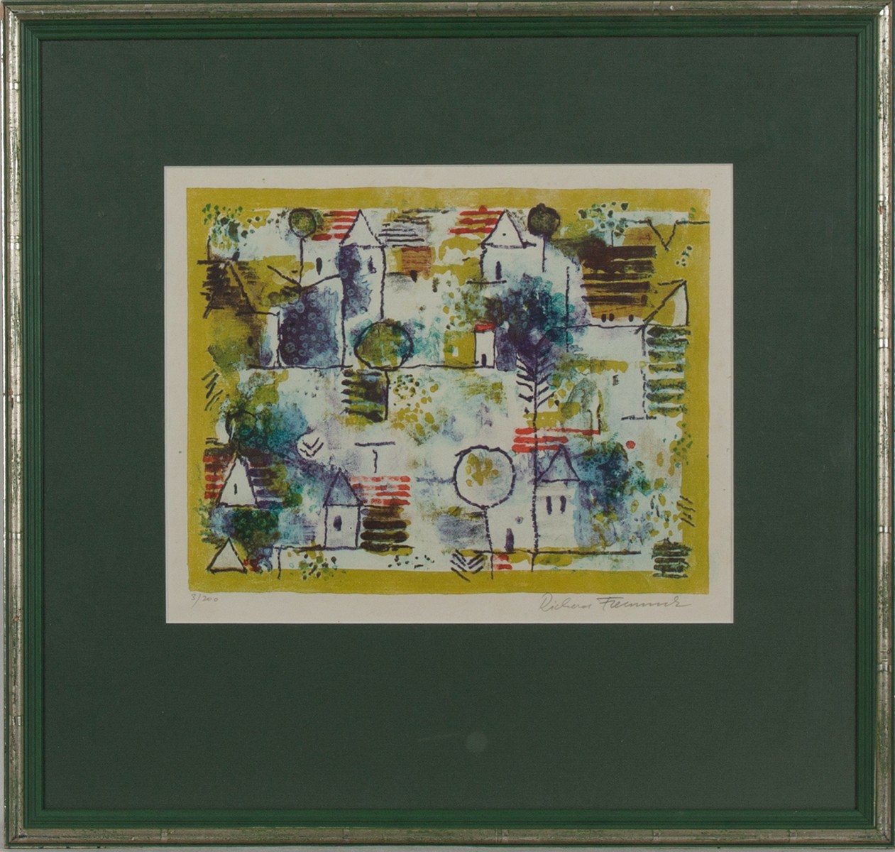 Richard Fremund (1928-) - Vesnické panorama
