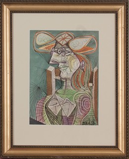 Pablo Picasso (1881 - 1973) - Sedící žena (Dora)