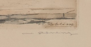 Vladislav Röhling (1878 - 1949) - Pohled na Pražský hrad