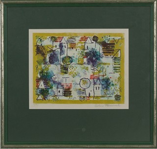 Richard Fremund (1928-) - Vesnické panorama