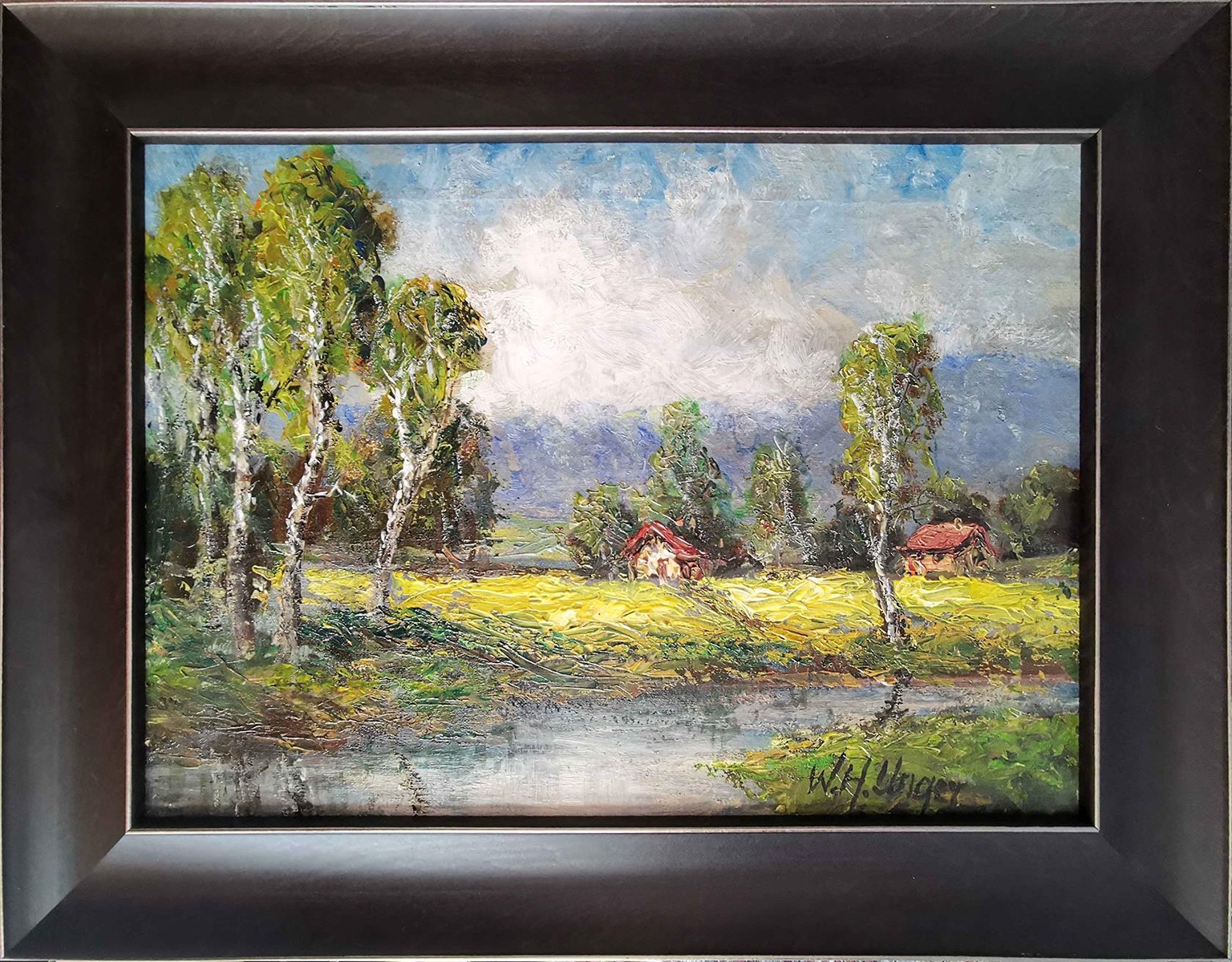 Unger Wolfgang Heinz - Birken am Rapsfeld