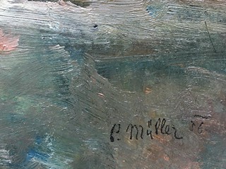 P. Müller - Před domem