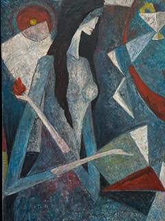 Richard Wiesner (1900 - 1972) - Žena s růží