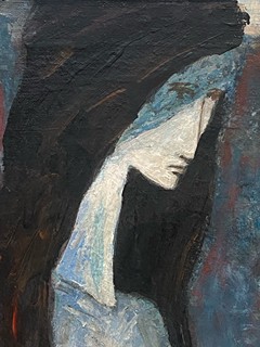 Richard Wiesner (1900 - 1972) - Žena s růží