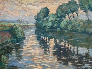 Václav Radimský (1867 - 1946) - Červánky nad řekou