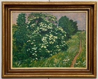 Antonín Hudeček (1872 - 1941) - Bezový keř v květu
