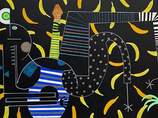 František Florian - With guitar with bananas