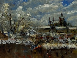 Miloš Englberth - Pohled na Pražský hrad
