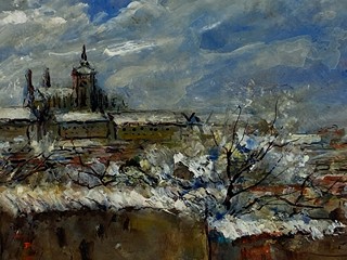 Miloš Englberth - Pohled na Pražský hrad