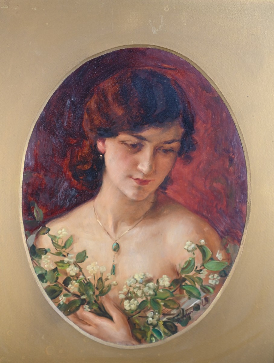 Bohumil Mareček (1884 - 1962) - Portrét dívky