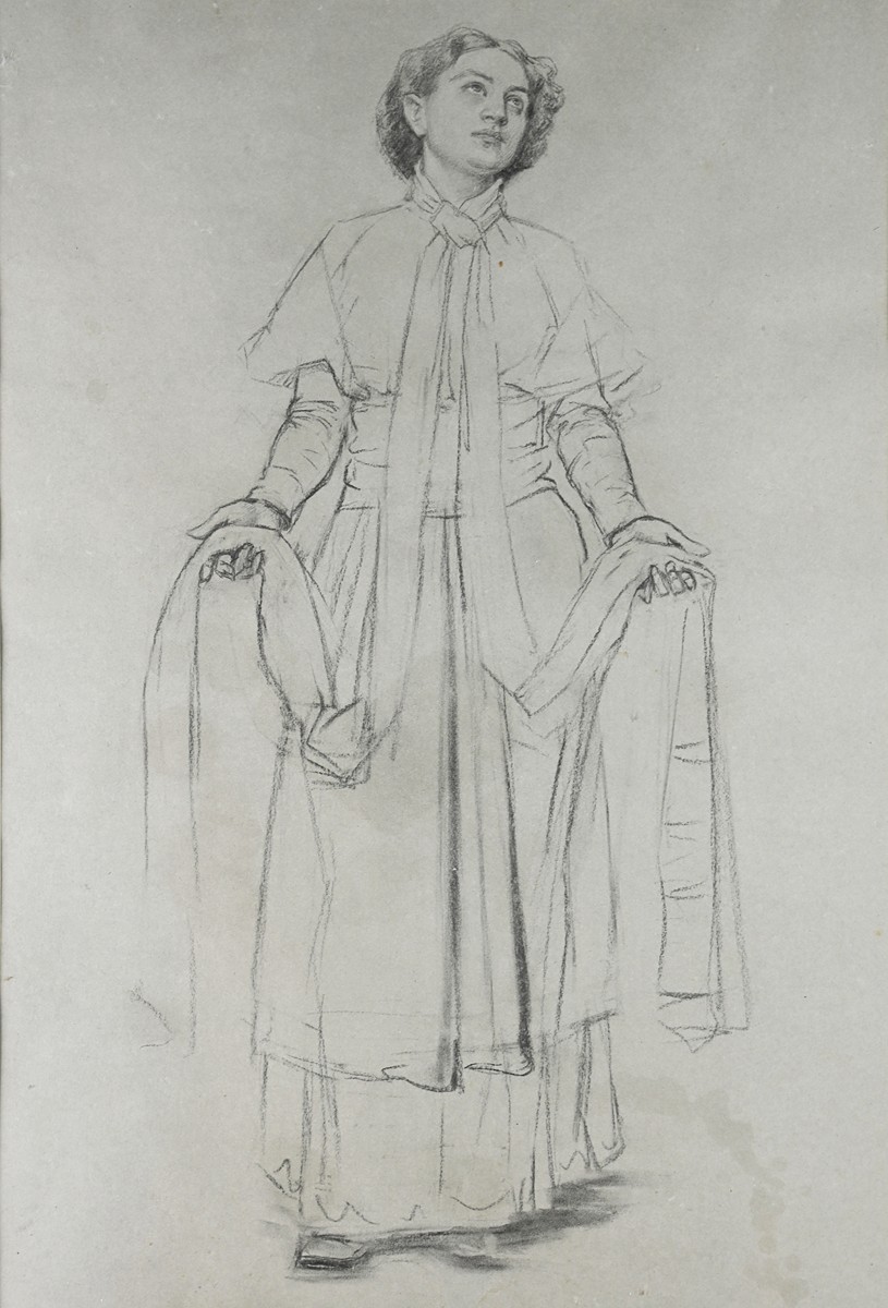 František Ženíšek (1849 - 1916) - Studie ke svaté Ludmile