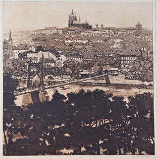 Jaromír Stretti Zamponi (1882-1959) - Pražské panorama