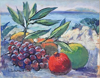 František Emler (1912-1992) - Zátiší s hrozny