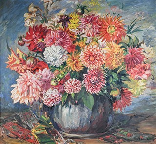 Jan Dědina (1870-1956) - Kytice jiřin