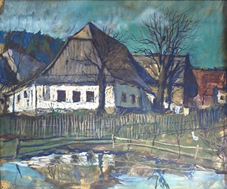 František Emler (1912-1992) - Chalupa na Vysočině