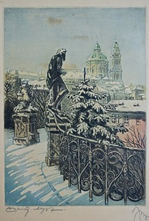 Václav Souček (1887 - 1941) - Zima v Praze 
