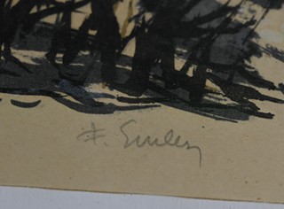 František Emler (1912 - 1992) - Pražský motiv