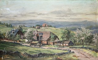 Josef Hora (1891 - 1945) - Krajina s kostelíkem