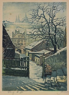 Václav Souček (1887 - 1941) - Zimní Praha