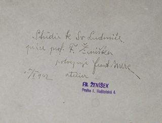 František Ženíšek (1849 - 1916) - Studie ke svaté Ludmile
