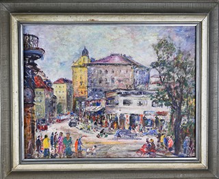 Ferdinand Kotvald (1898-1980) - Křižovatka v Praze(Tišnov)