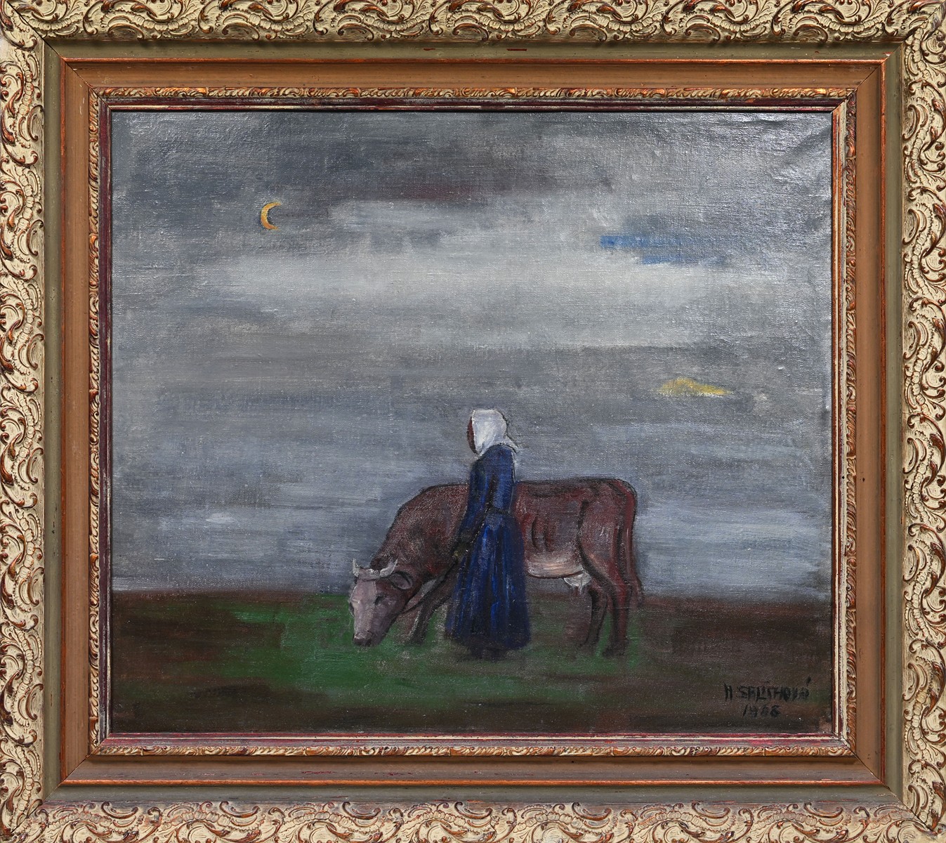 Helena Salichová (1895 - 1975) - Na pastvě