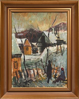 Emil Weirauch (1909 - 1976) - Na saních
