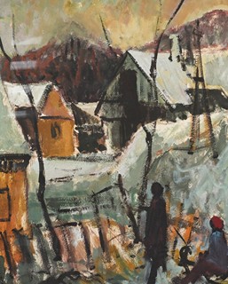 Emil Weirauch (1909 - 1976) - Na saních