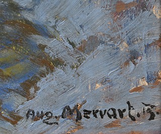 Augustin Mervart (1889 - 1968) - Horská krajina v zimě