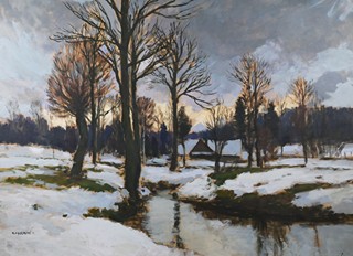 Gustav Macoun (1889 - 1934) - Krajina s řekou
