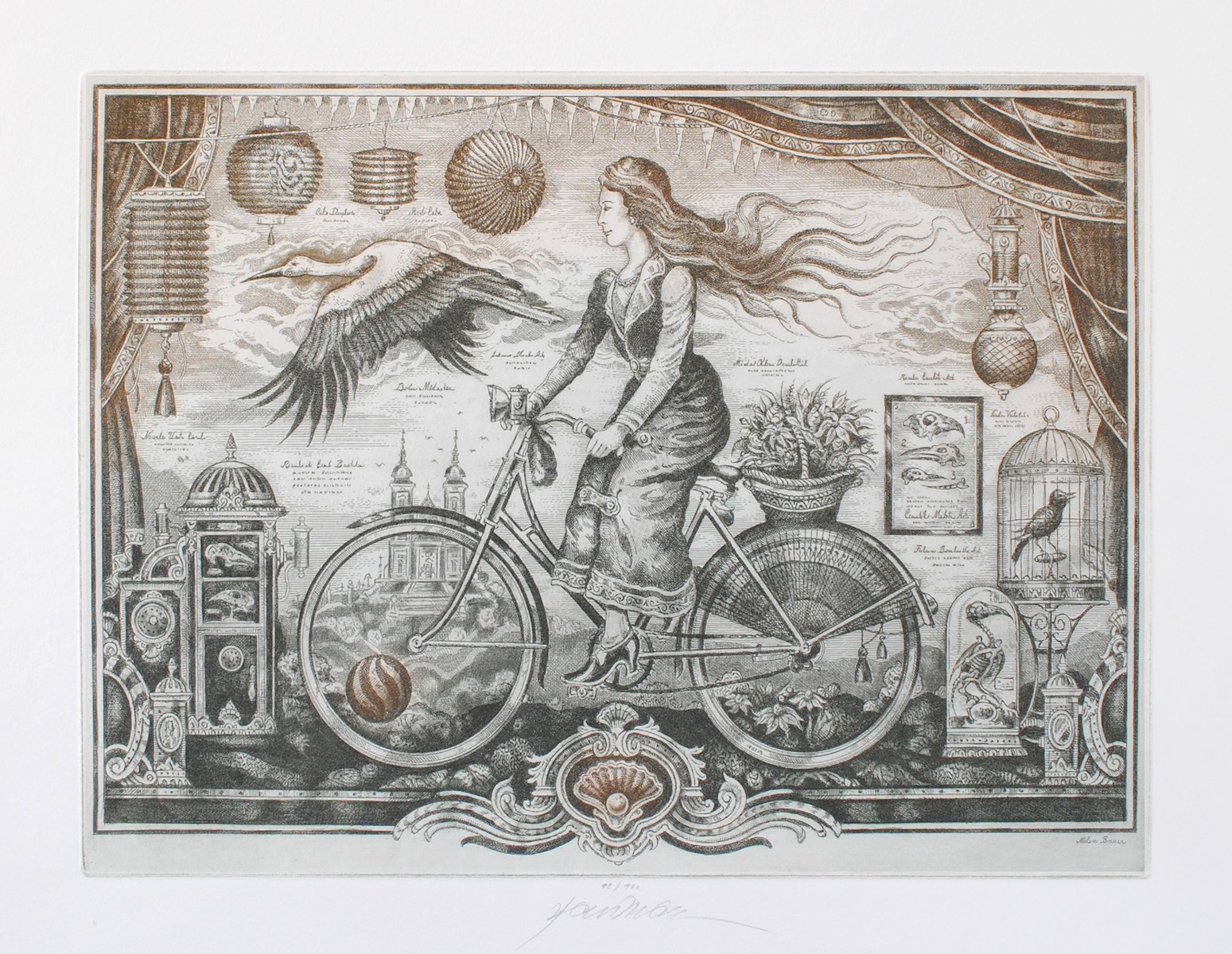 Milan Bauer 1960 - Cyklistka
