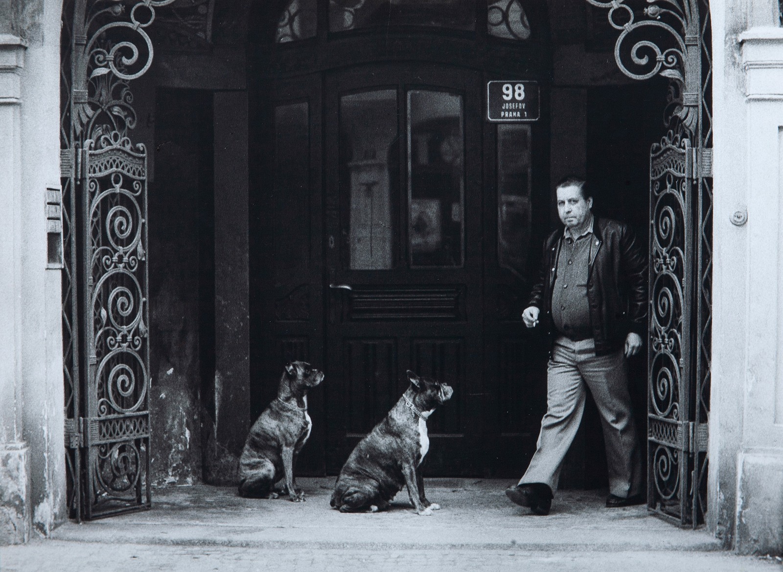 František Dostál 1938 - 2022 - Dva psi a muž