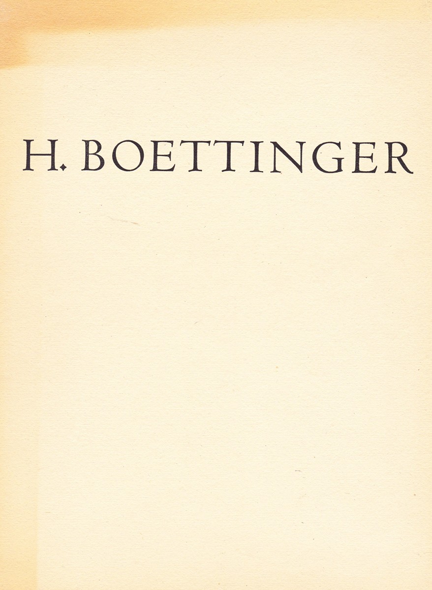 Hugo Boettinger 1880 - 1934 - Grafické zjevy VI